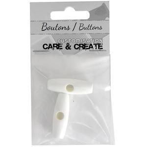 Carte 2 buchettes blanche 40 mm - Blanc