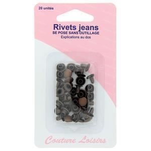 Rivets jeans - Bronze x20 - Cuivre
