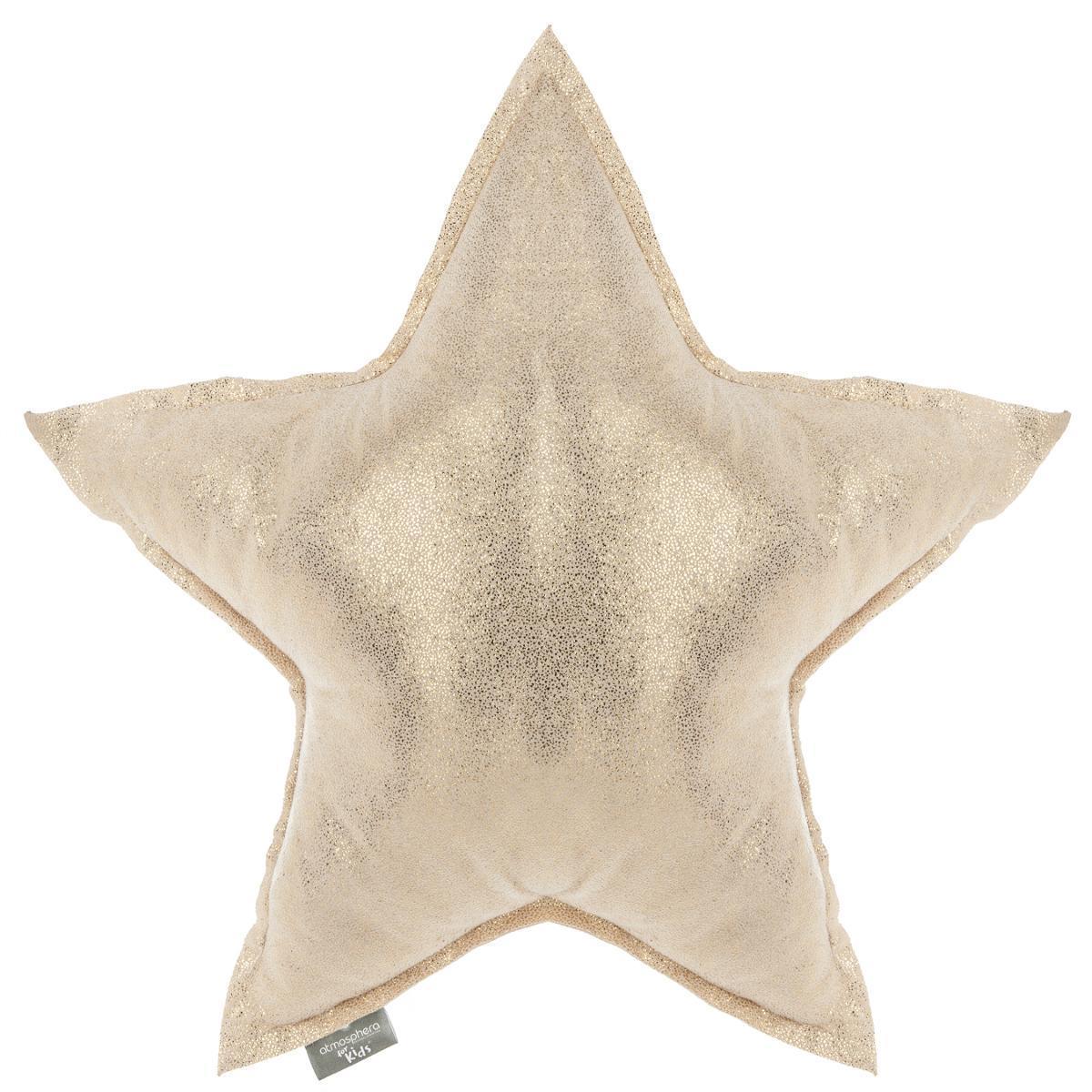 Coussin étoile - 46 x 46 cm - Or