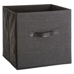 Boîte de rangement - 31 x 31 cm - Noir jean