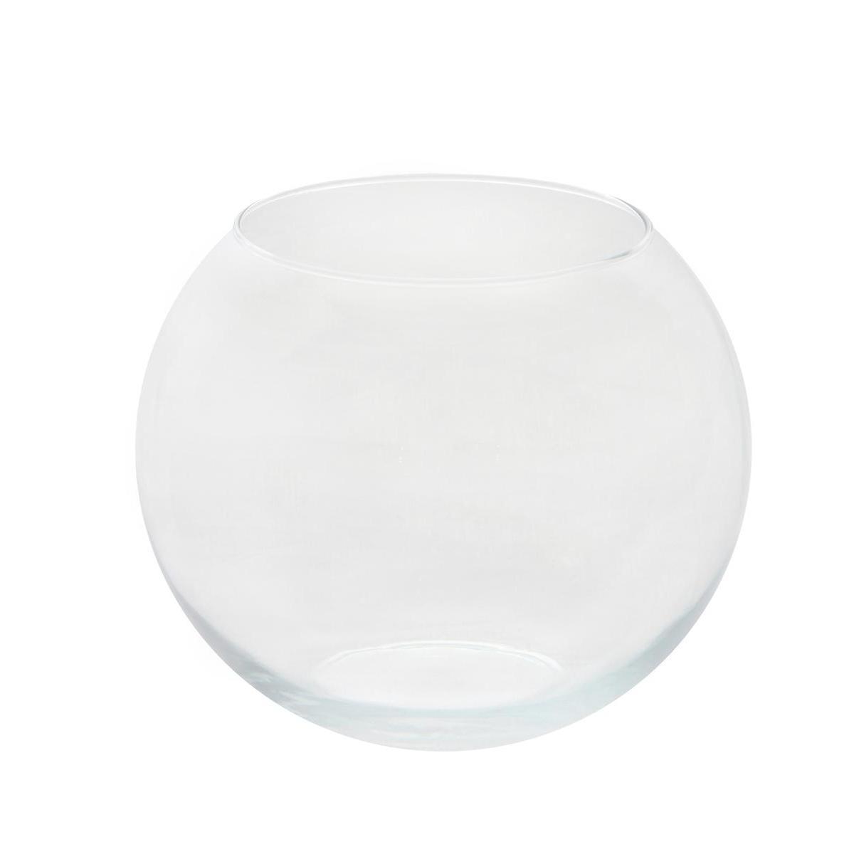 Vase boule - H 25 cm - Transparent