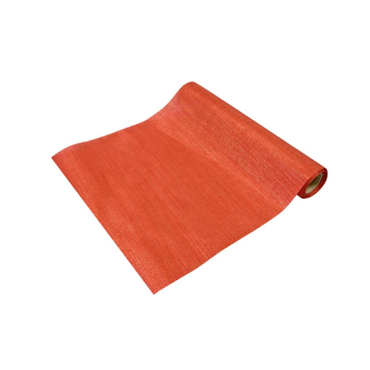 Chemin de table effet lurex - 400 x 28 cm - Rouge