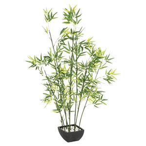 Bambou artificiel en pot - H 122 cm - Vert