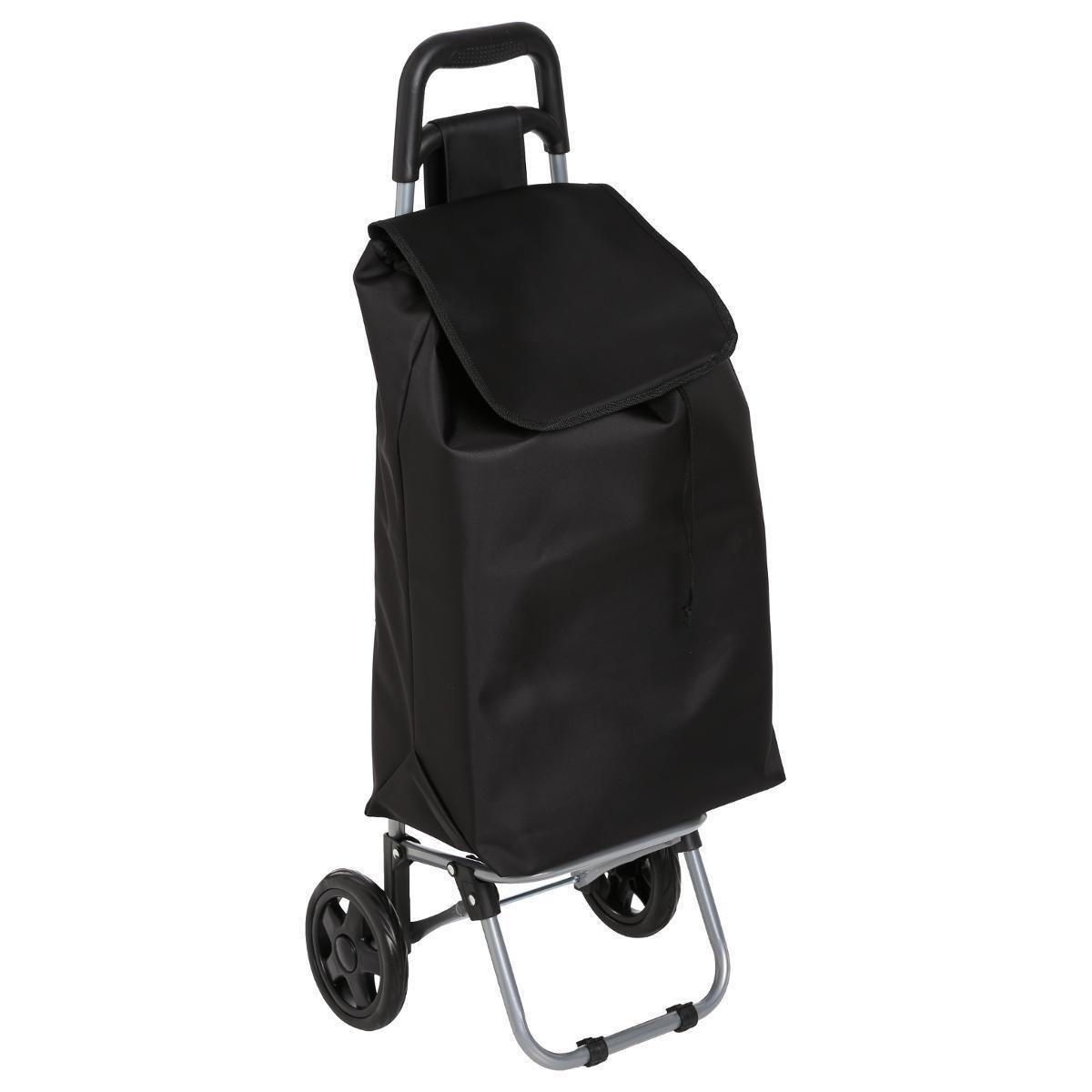 Chariot de course - 30 L - Noir