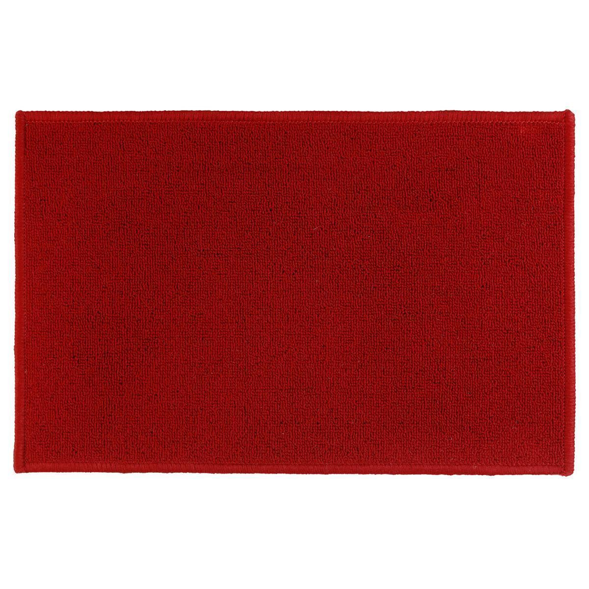 Tapis uni - 40 x 60 cm - Rouge