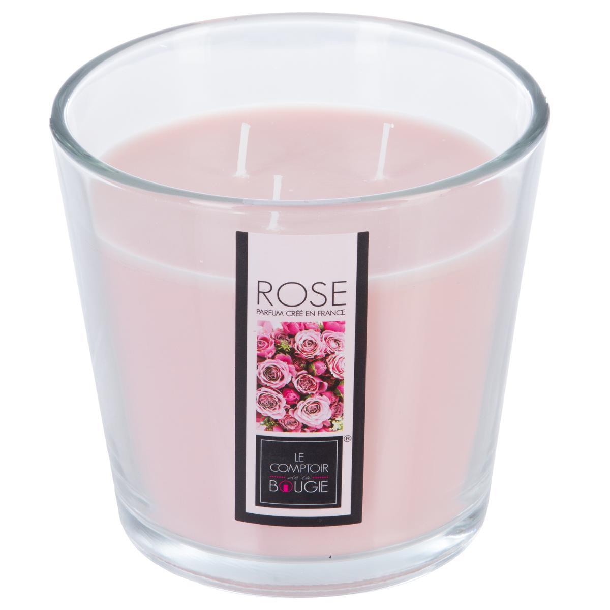 Bougie parfumée rose Nina - 500 g