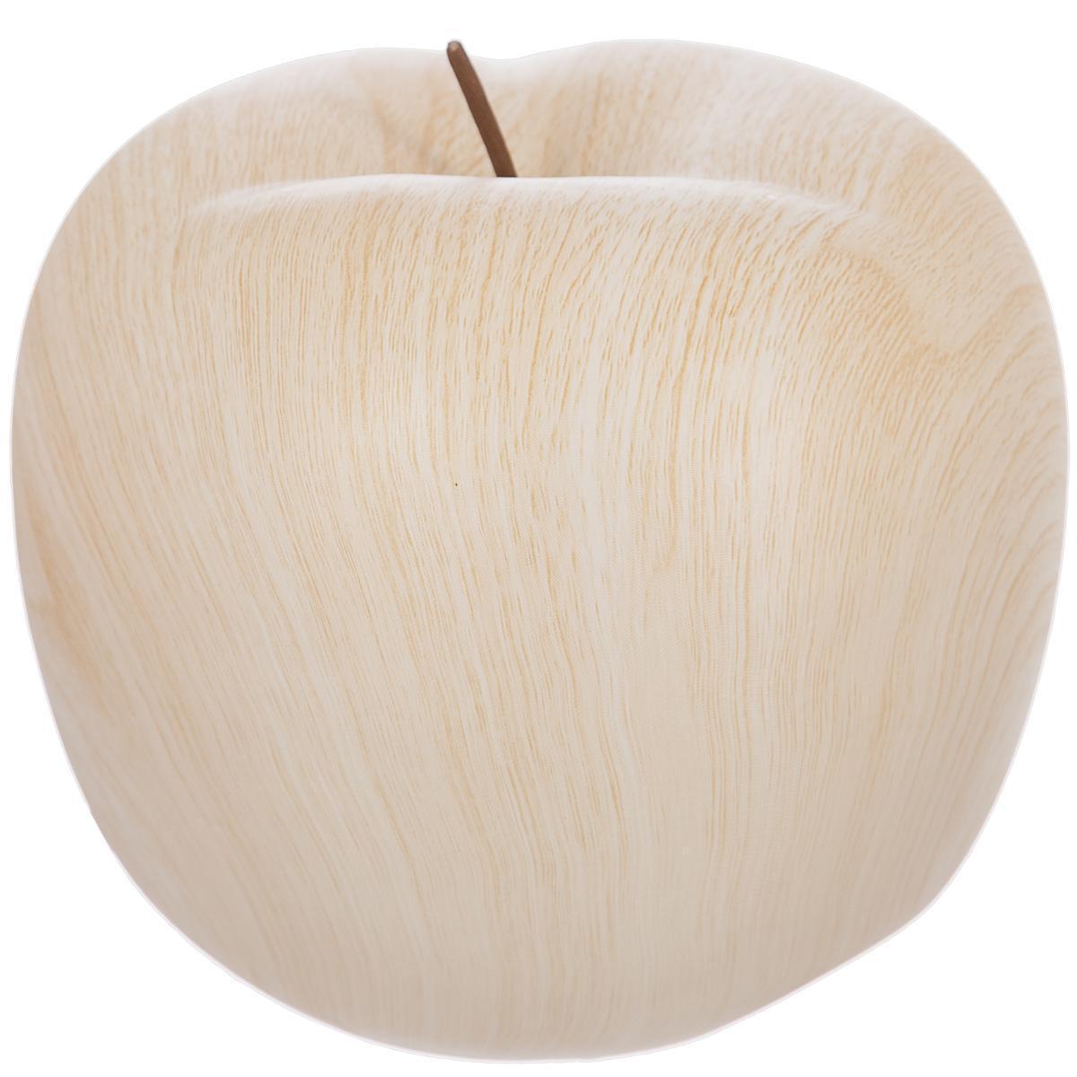 Pomme en céramique avec effet bois