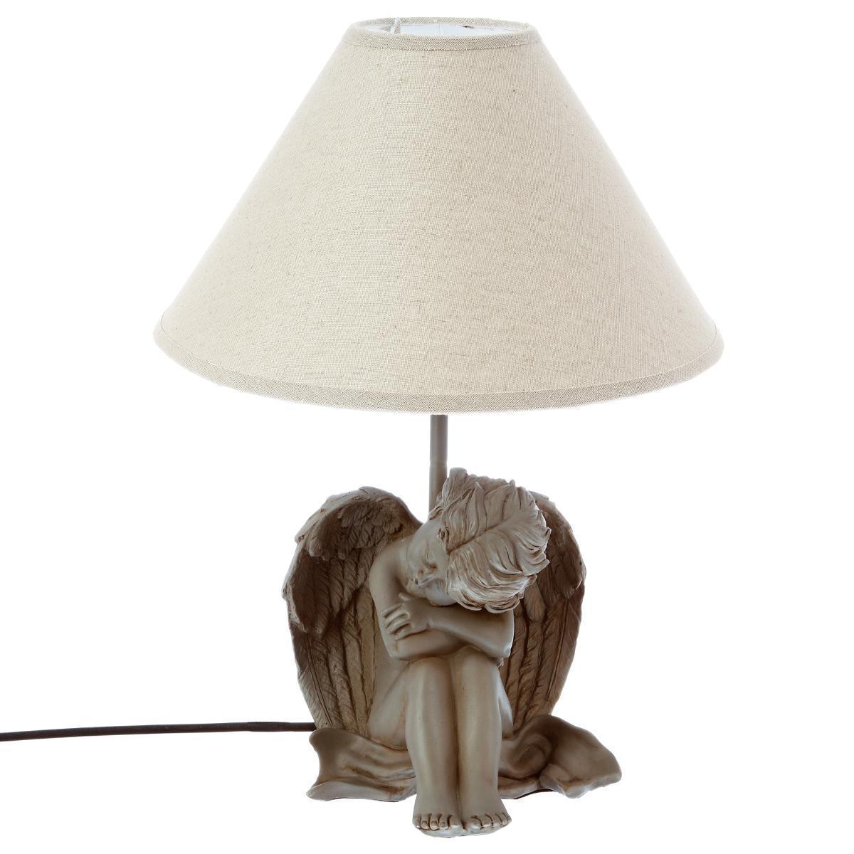 Lampe en résine - Beige