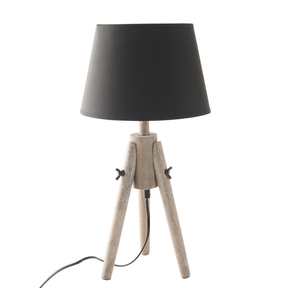 Lampe Miry - ø 24 x H 46 cm - Noir