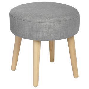 Tabouret rond moyen Tomaz - Gris