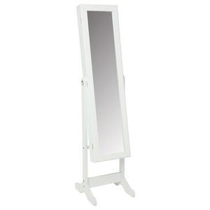 Armoire à bijoux - 36.5 x 34.5 x H 145 cm - Blanc