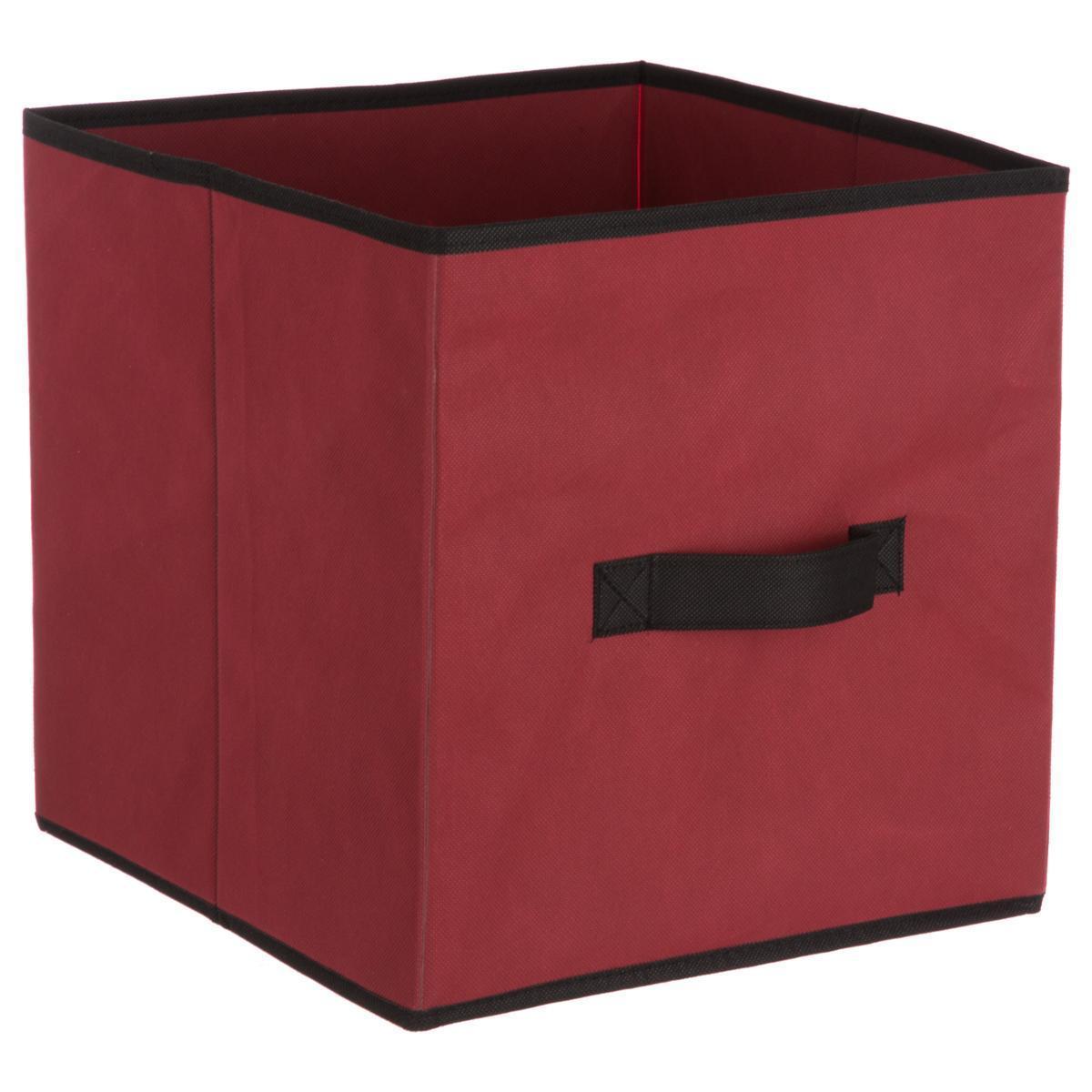 Boîte de rangement - 31 x 31 cm - Rouge