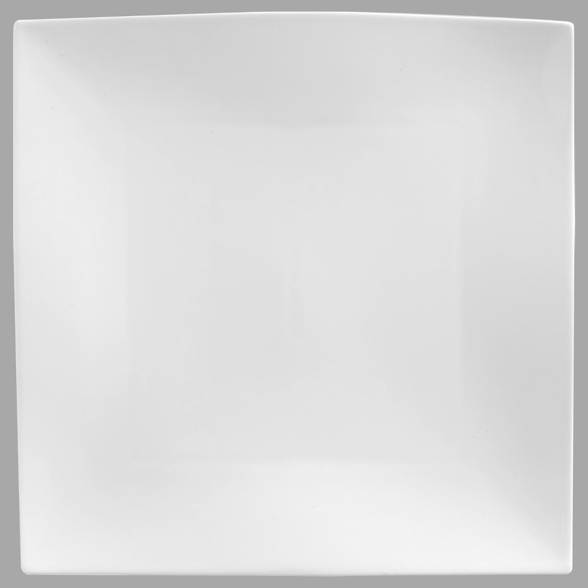 Assiette plate carrée onde - 26 x 26 cm