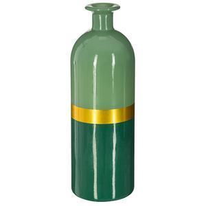 Vase verre green H 26