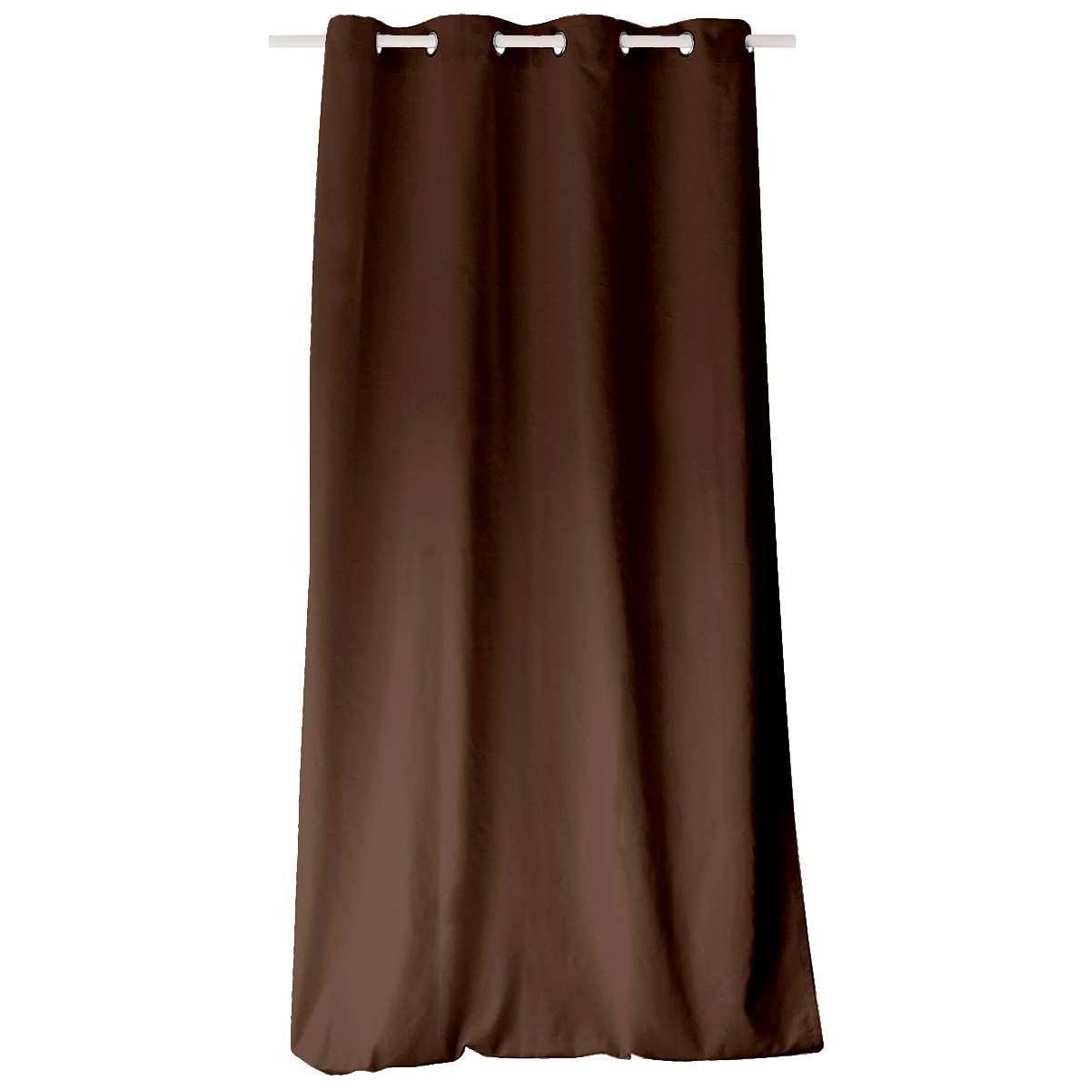 Panneau à œillets - 135 x 240 cm - Marron chocolat