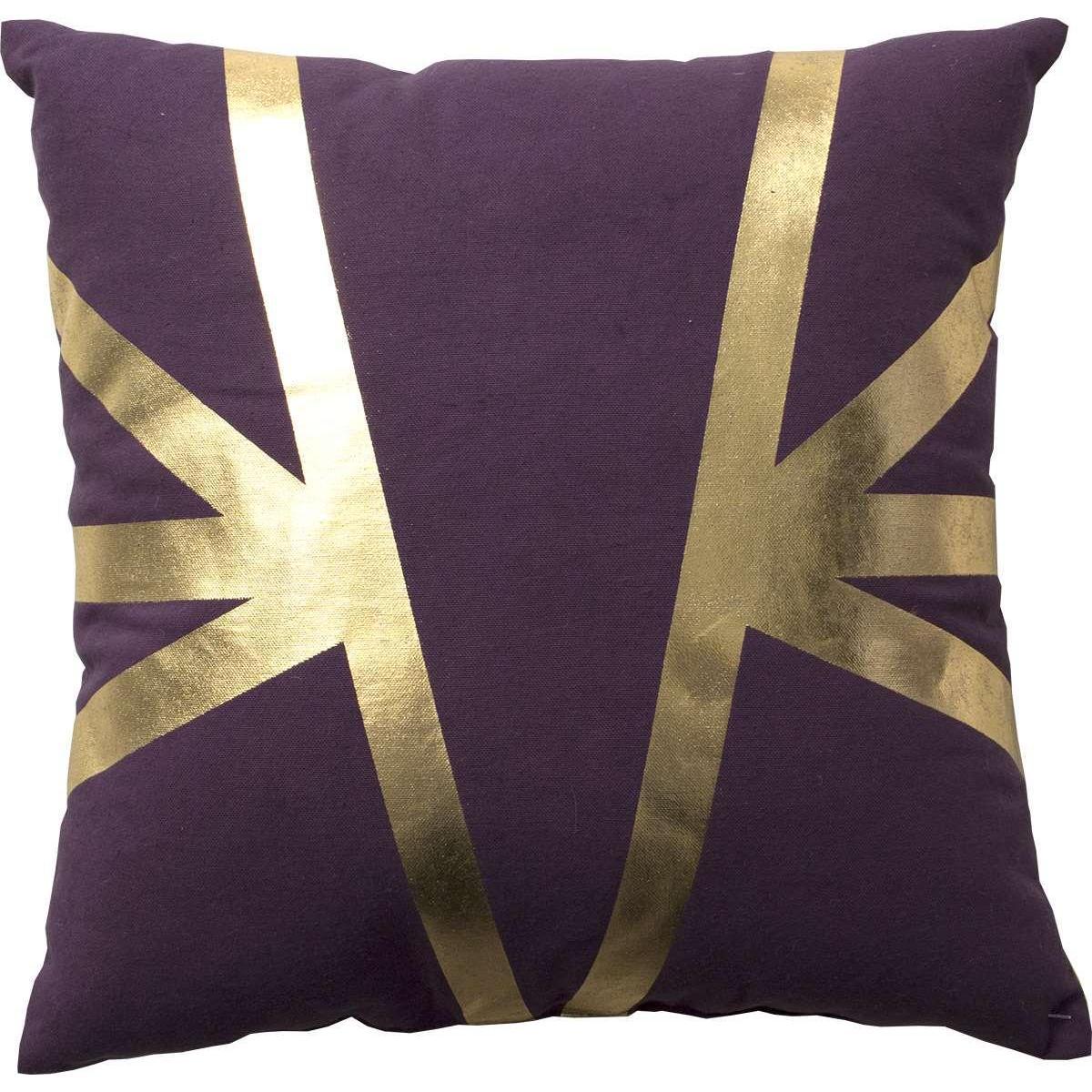 Coussin Art déco - 40 x 40 cm - Violet