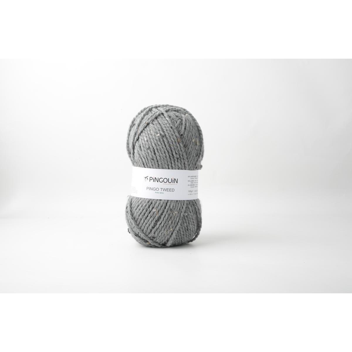 Pelote Pingo Tweed - 150 m - Gris - PINGOUIN