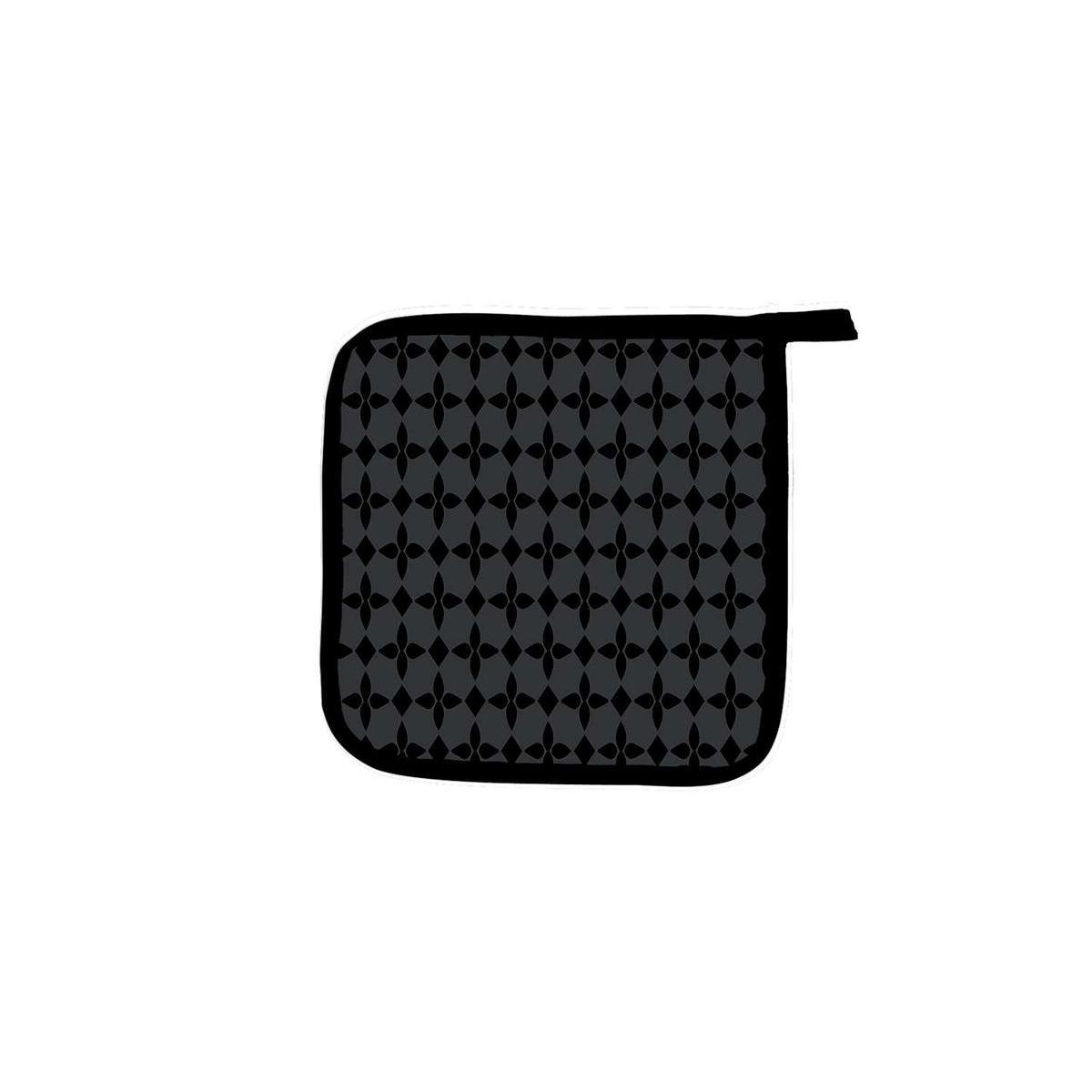 Manique damier - 20x20 cm - Noir