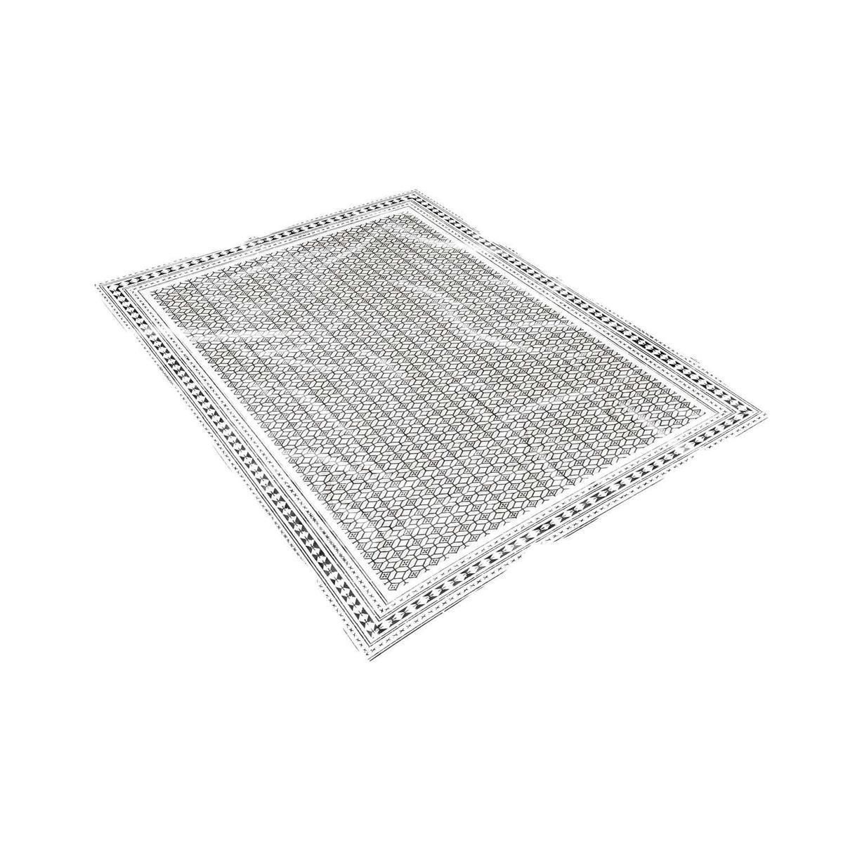 Plaid fouta Lima - 100 x 200 cm - Noir, blanc