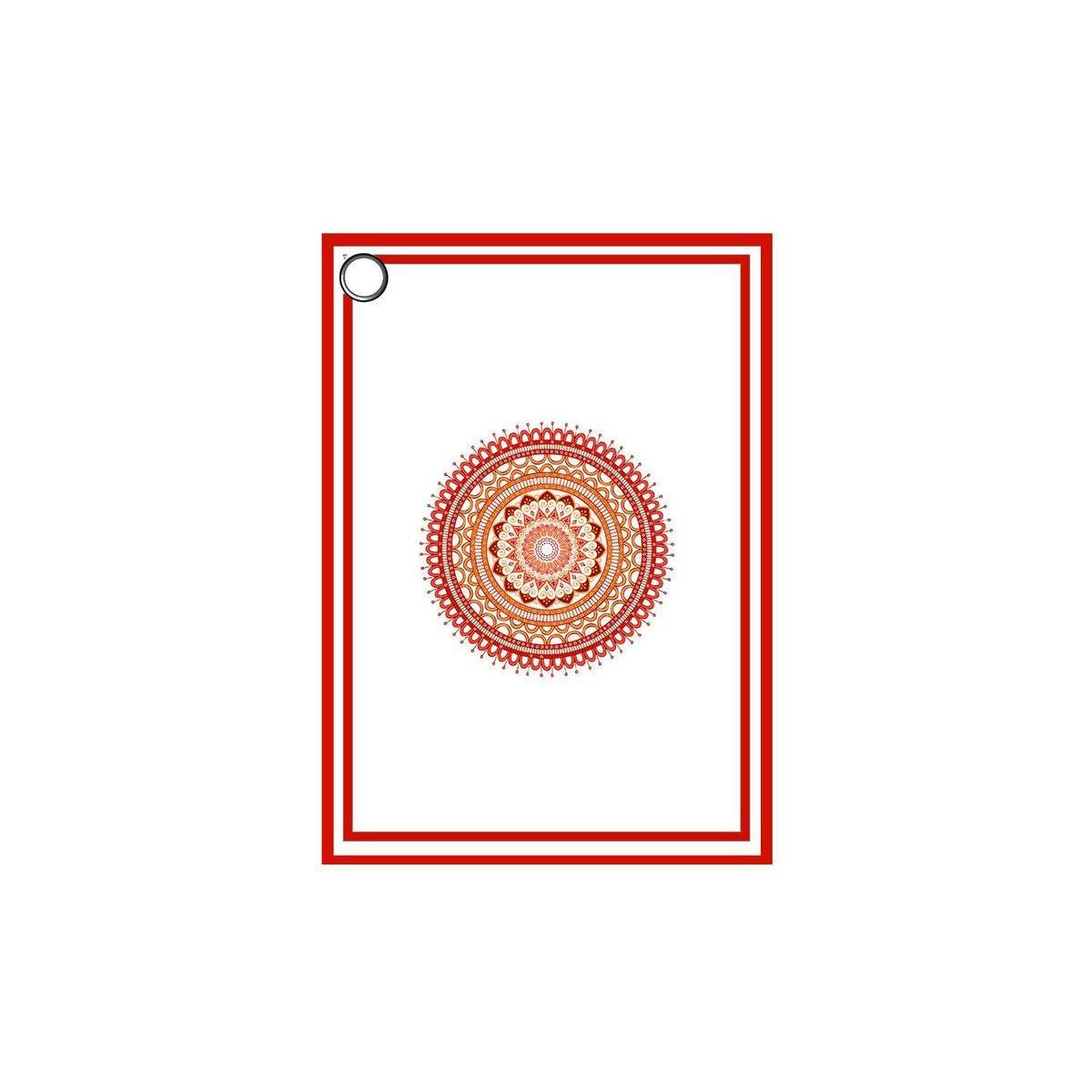 Torchon Mandala - 50 x 70 cm - Corail