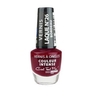 Vernis à ongles laqué n°26 - ø 2.8 x H 6.7 cm - Bordeaux Laqué - MISS EUROPE