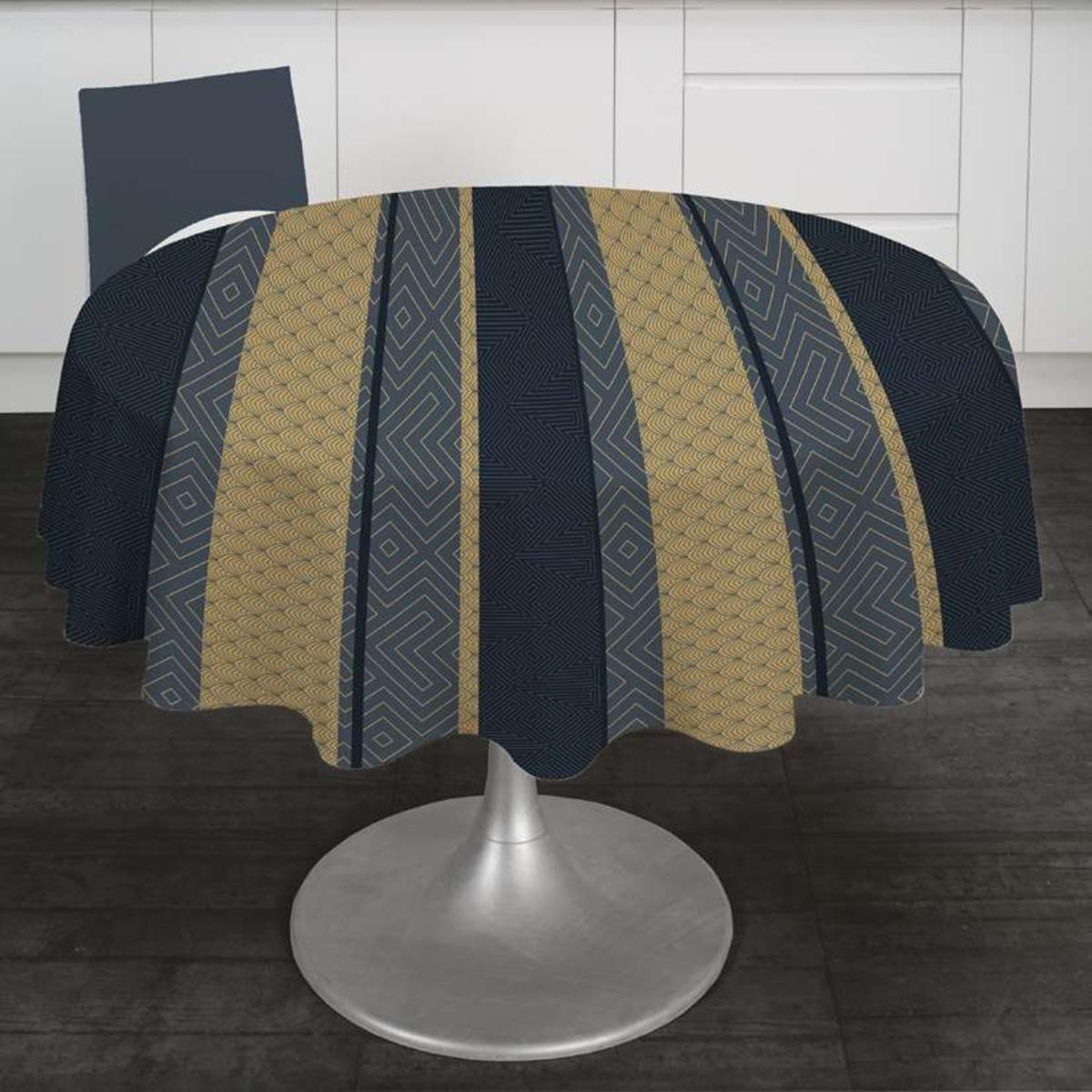 Nappe Catteau - ø 180 cm - Bleu