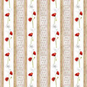 Toile cirée Lauris avec imprimés - Beige