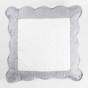 Housse de coussin Andrea - 45 x 45 cm - Gris, blanc