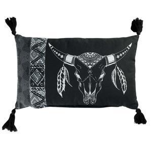 Coussin Mohicana - 30 x 50 cm - Noir