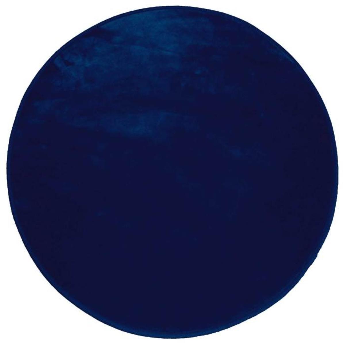 Tapis rond Louna - Bleu nuit