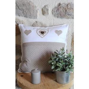 Lyna Coussin - 40 x 40 cm - Beige