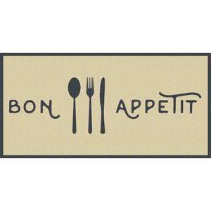 Tapis absorbant Bon appétit - 50 x 100 cm - Jaune