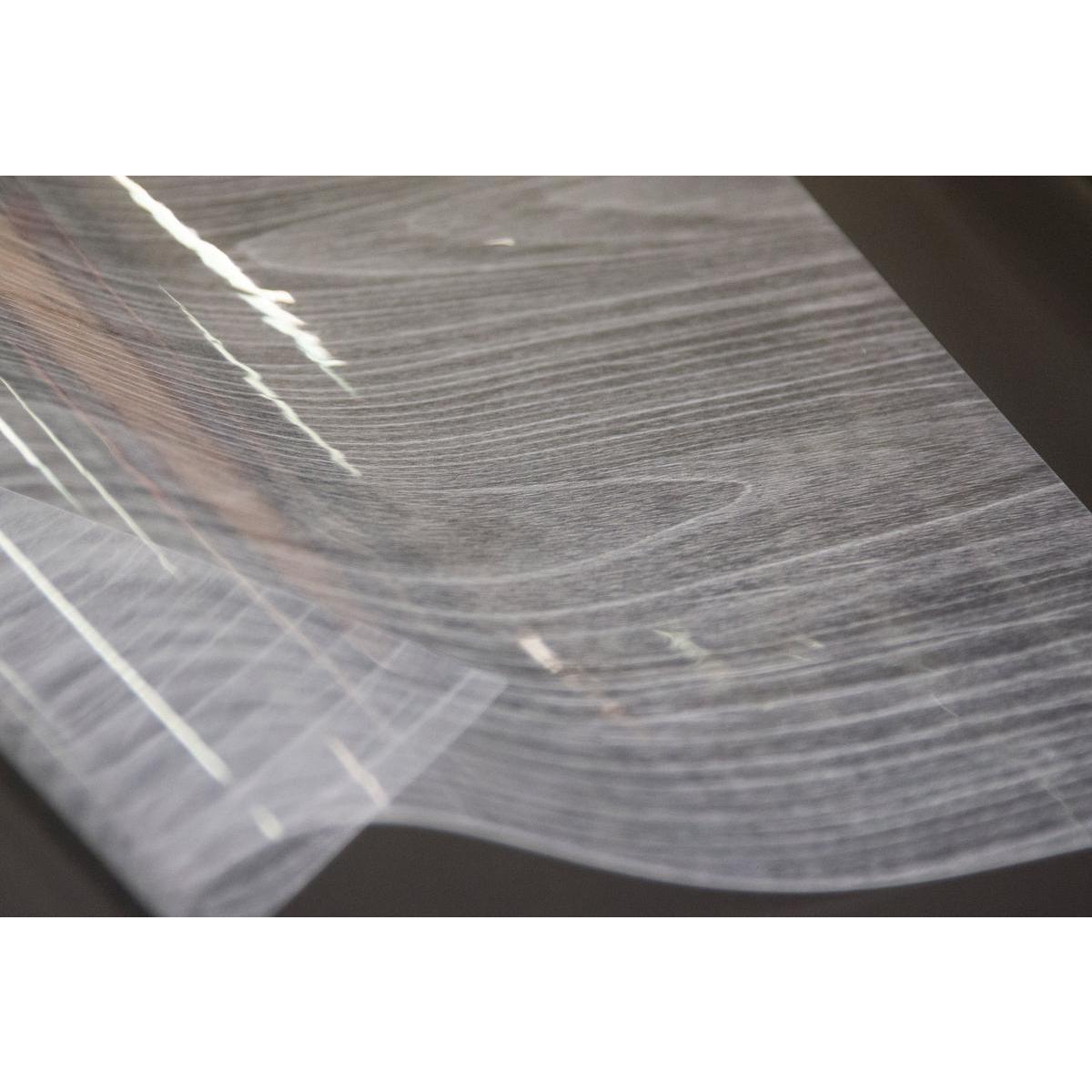 Nappe Cristal texture bois - 140 cm