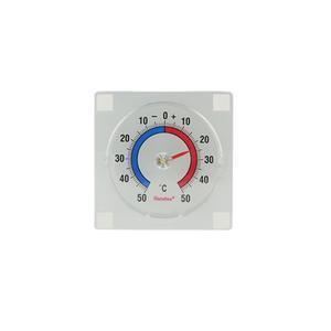 Thermomètre extérieur de fenêtre en plastique 7,6 x 7,6 cm