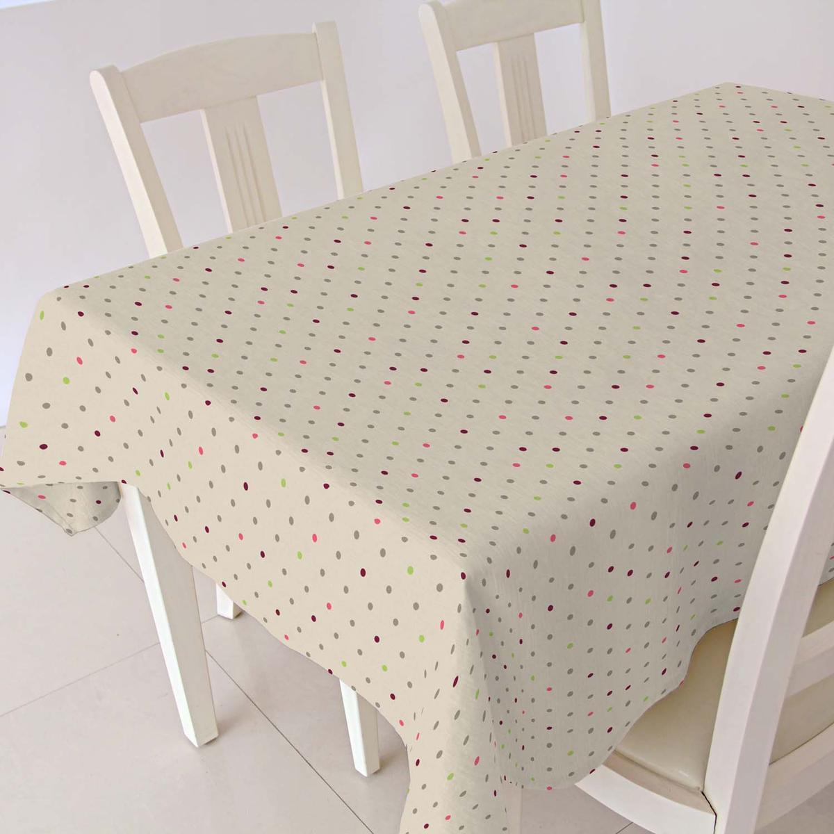 Nappe en tissu enduit Point - Multicolore