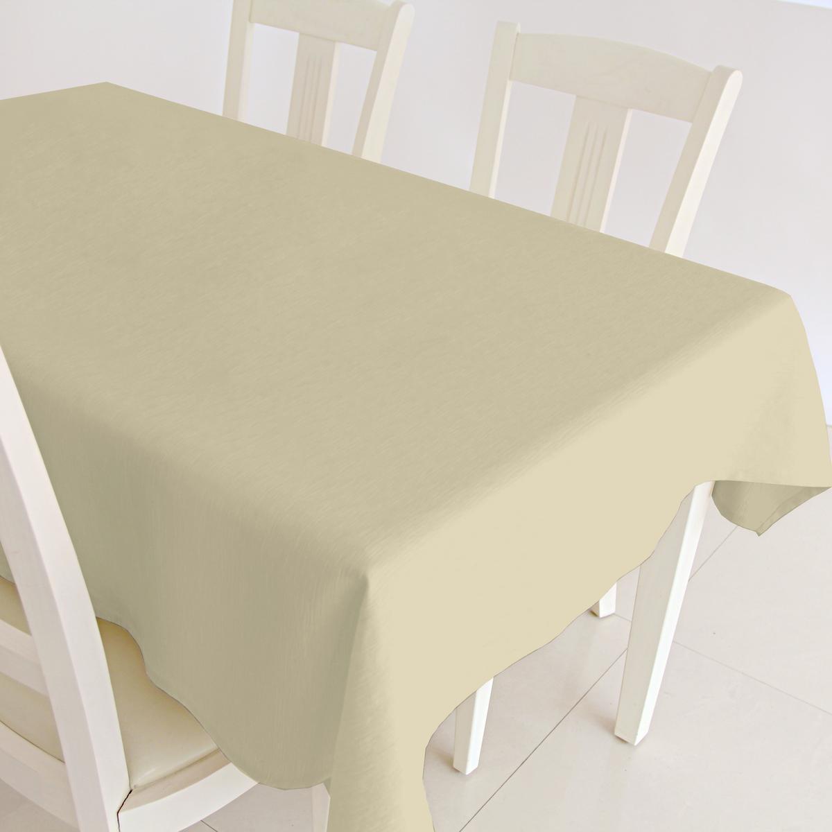 Nappe en tissu enduit - Beige champagne