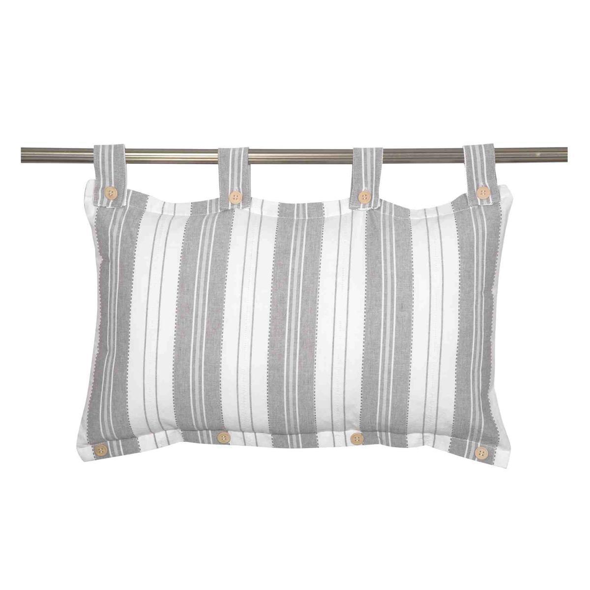 Tête de lit Concept - 45 x 70 cm - Gris, blanc