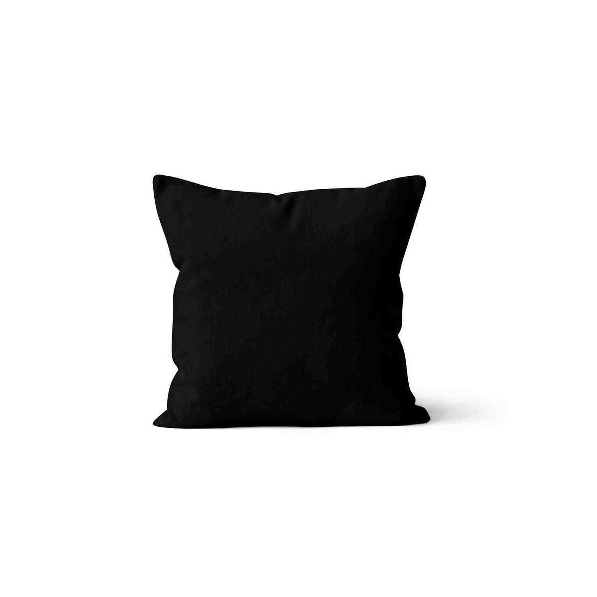 Housse de coussin Alix - 60 x 60 cm - Noir