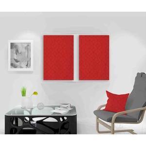 Paire de brise-bise Kiel - 60 x 90 cm - Rouge