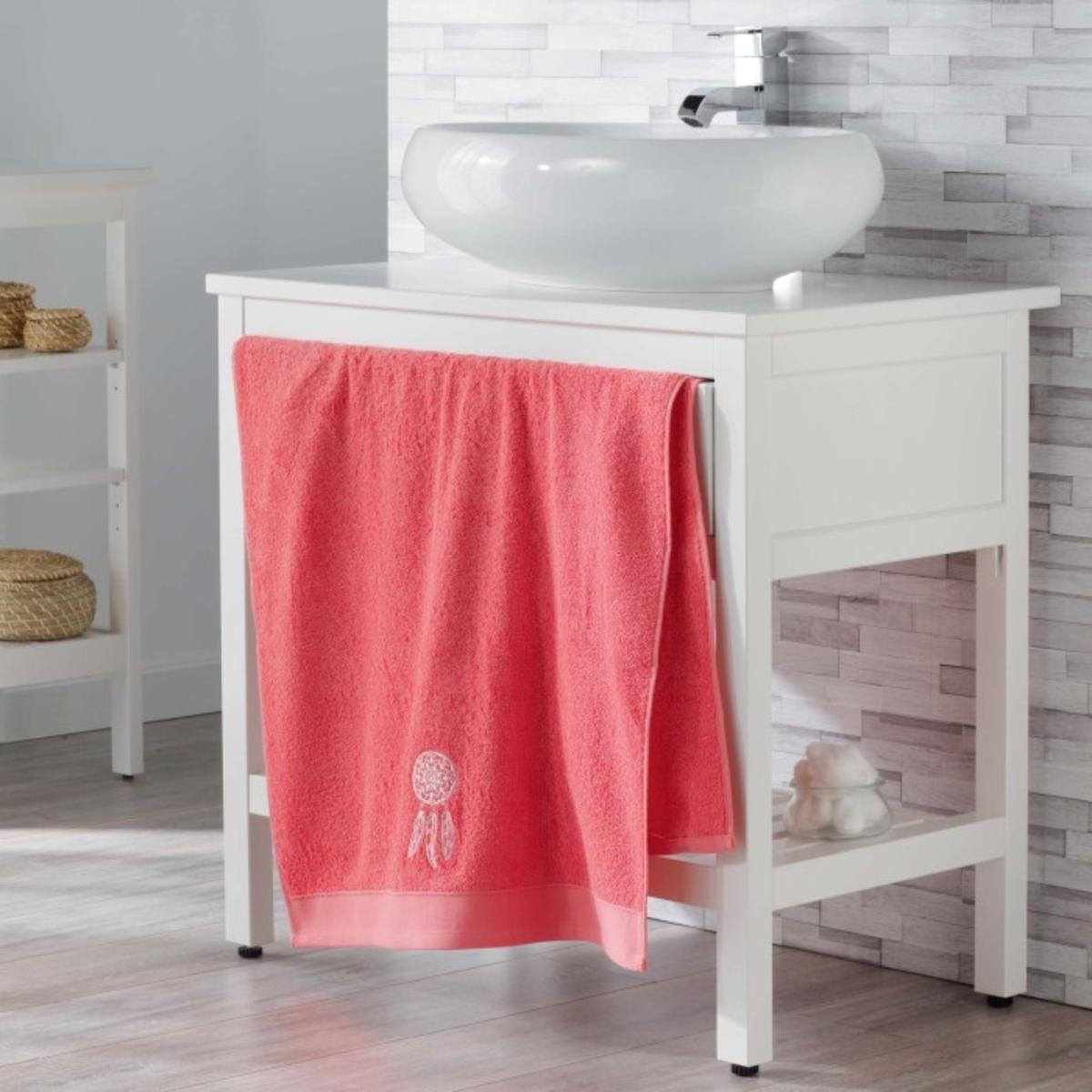 Drap de douche talisman - 70 x 130 cm - Orange corail