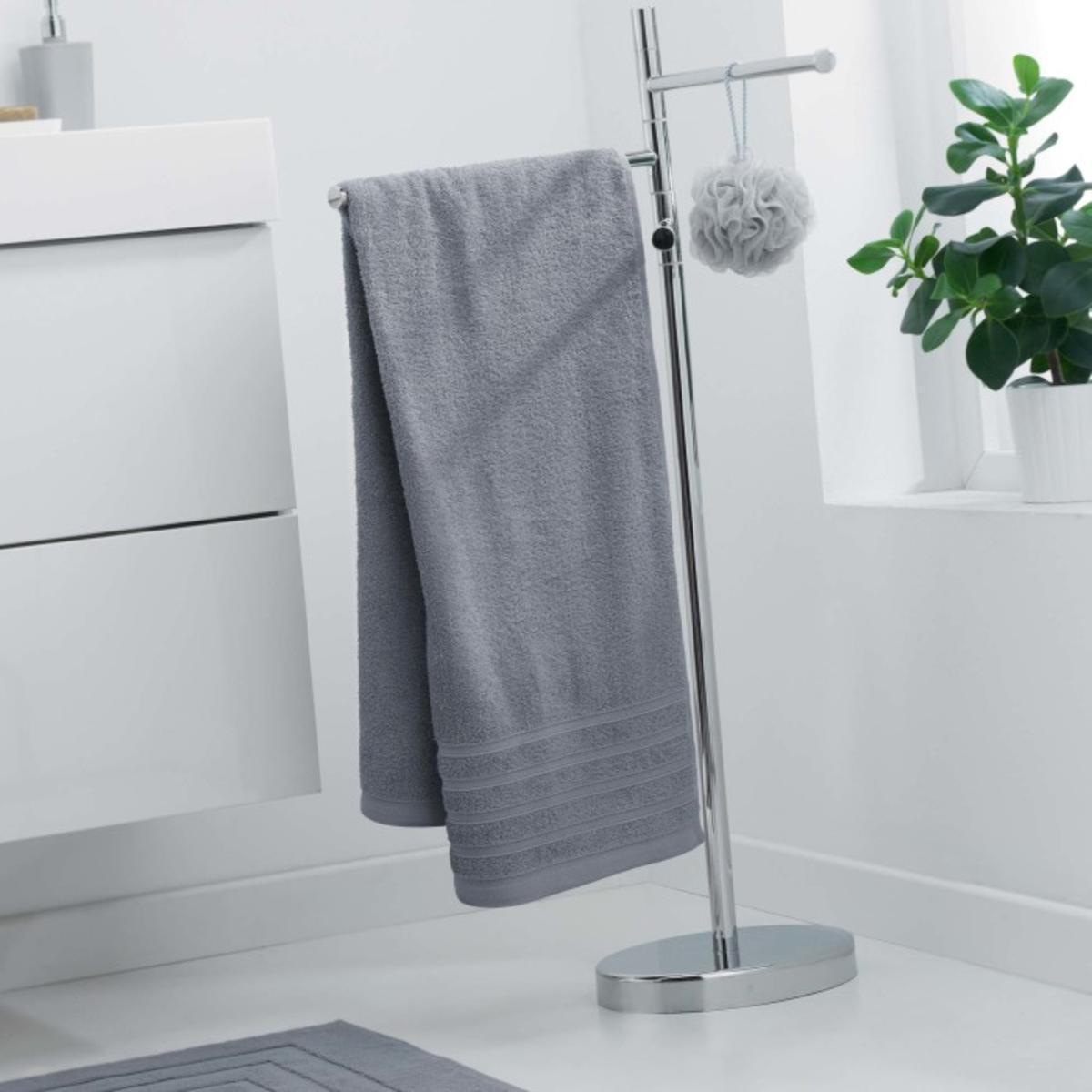 Drap de douche vitamine - 70 x 130 cm - Gris