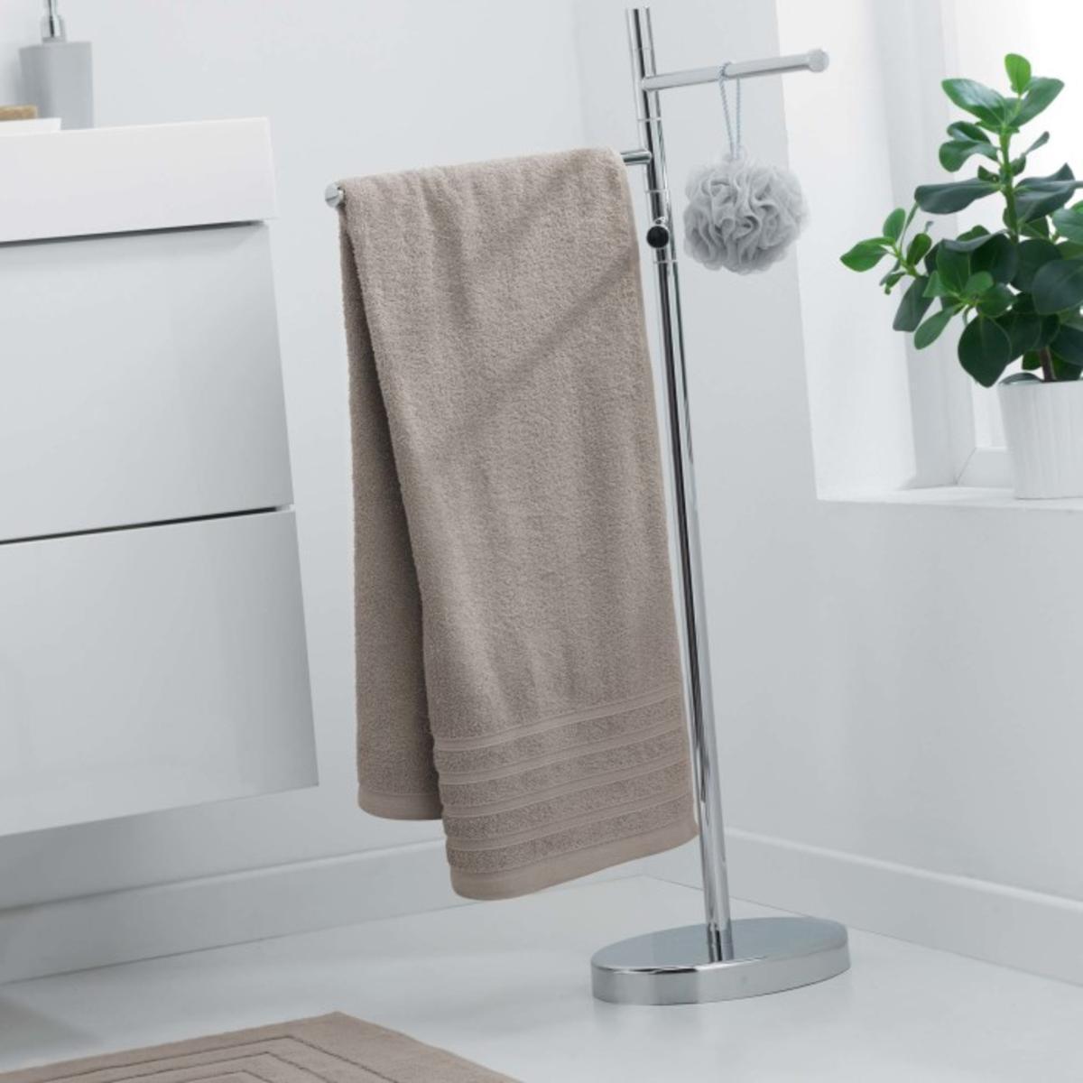 Drap de douche vitamine - 70 x 130 cm - Marron taupe