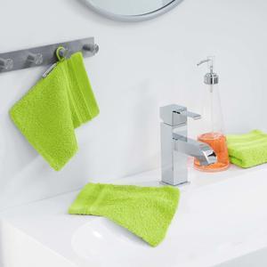 2 gants de toilette vitamine - Vert anis