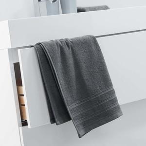 Serviette de toilette vitamine - 50 x 90 cm - Gris anthracite