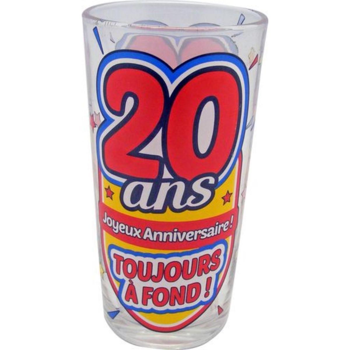 Verre soda 20 ans