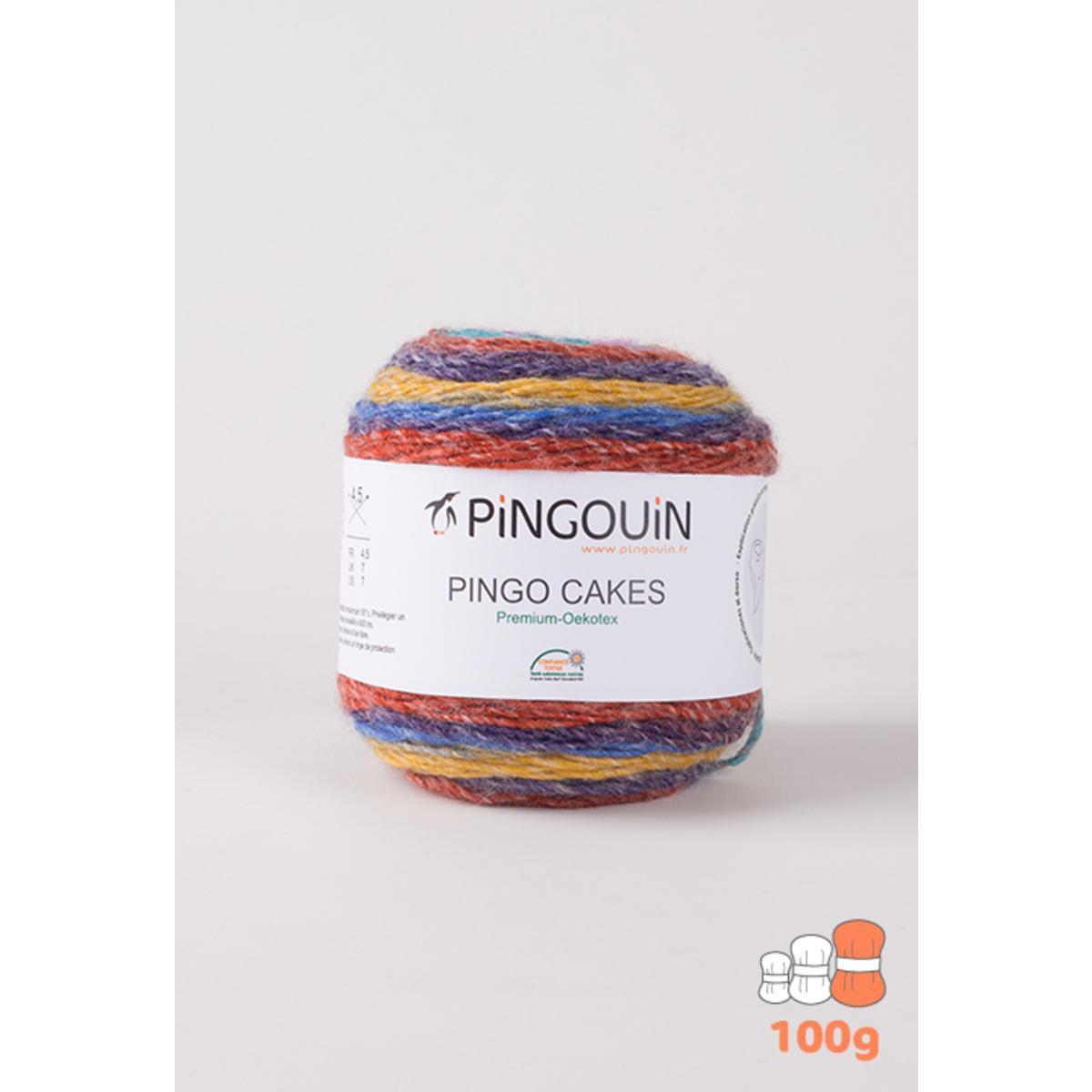 Pelote acrylique Cakes - 320 m - Multicolore - PINGOUIN