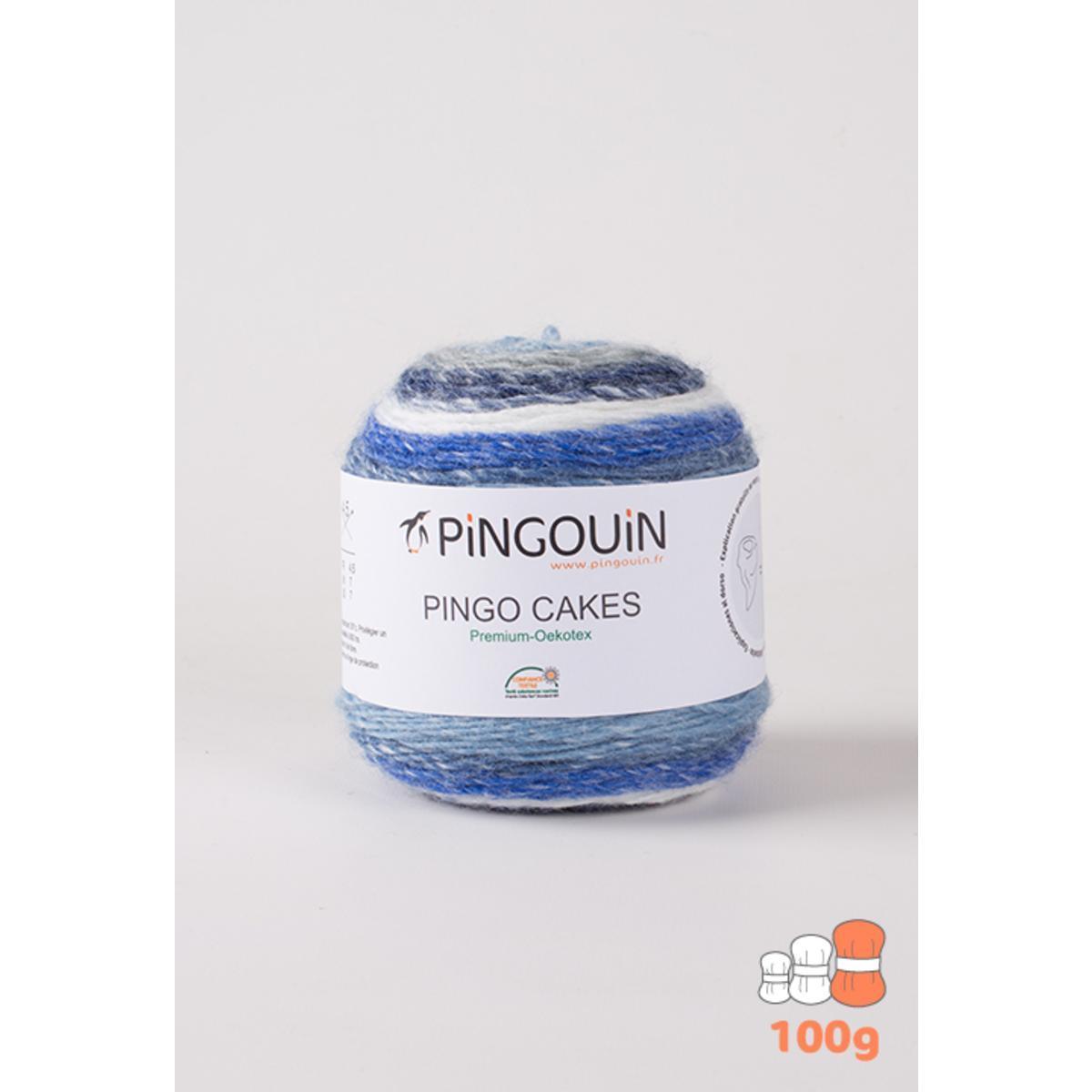 Pelote acrylique Cakes - 320 m - Bleu - PINGOUIN