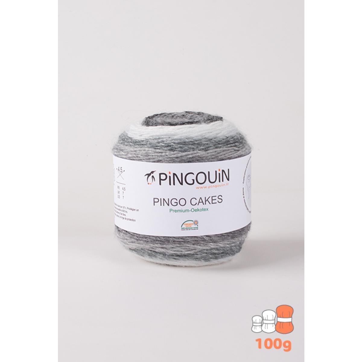 Pelote acrylique Cakes - 320 m - Noir - PINGOUIN