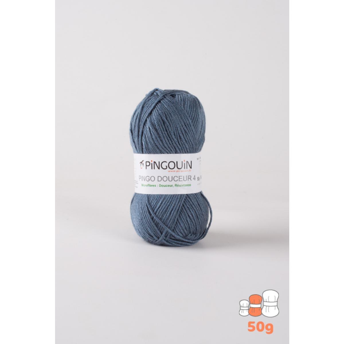 Pelote acrylique Pingo Douceur 4 - 138 m - Bleu - PINGOUIN