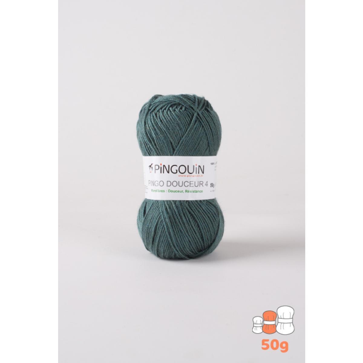 Pingo acrylique Pelote Pingo Douceur 4 - 138 m - Vert - PINGOUIN